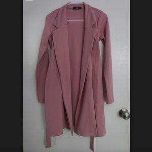 Missguided Long Sleeve Belted Blazer Dress